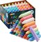 48 PCS Cone Shaped Washable Sidewalk Chalks Set, 12 Colors, Non-Toxic Jumbo Chalk Set for Art Play, Sidewalk Colored Outside Washable Set for Summer Outdoor Games and Chalkboard Drawing